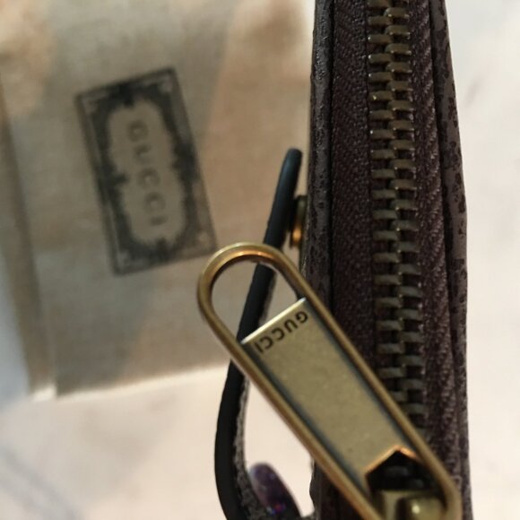 GUCCI Ophidia Coin Purse/Card Holder Brown/Beige - Picture 3 of 9